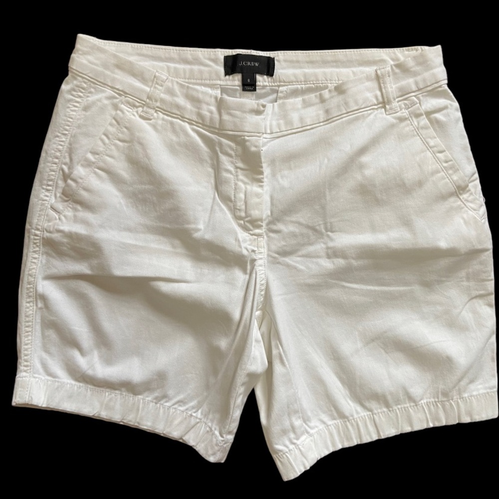 J.crew cream Bermuda shorts